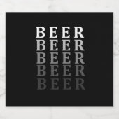 ビール、ビール好きのデザイン ビールラベル (シングルラベル)