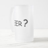 ビール？ビール好きのデザイン フロストグラスビールジョッキ (正面左)