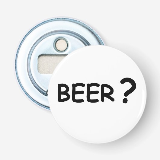 ビール？ビール好きのデザイン 栓抜き (正面)