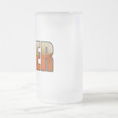 ビール、ビール好き フロストグラスビールジョッキ (中央)