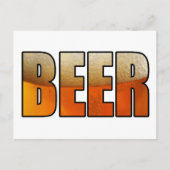 ビール、ビール好き ポストカード (正面)