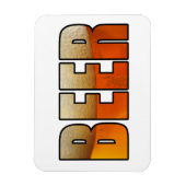 ビール、ビール好き マグネット (縦)