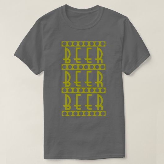 ビール ビール ビール 2 Tシャツ (デザイン正面)