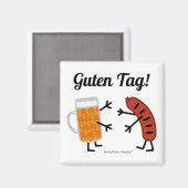 ビール&ブラトワースト – グテンラベル! マグネット (正面/裏面)