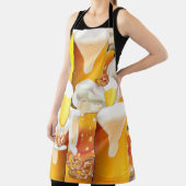 ビール·プレッツェルスイラストレーションコラージュオクトーバーフェスト エプロン (インサイチュ)