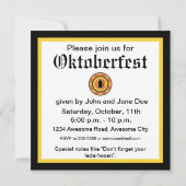 ビール&プレッツェル招待状 招待状 (裏面)