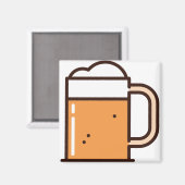 ビール マグネット (正面/裏面)