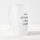 ビール・マグ、年のはやめ…父親という意味 フロストグラスビールジョッキ (正面左)