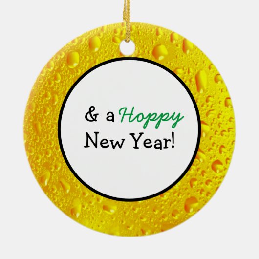 ビール・ユーモア・クリスマス セラミックオーナメント (裏面)