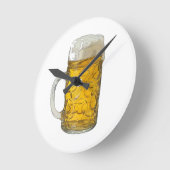 ビール ラウンド壁時計 (傾斜)