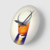 ビール ラウンド壁時計 (傾斜)