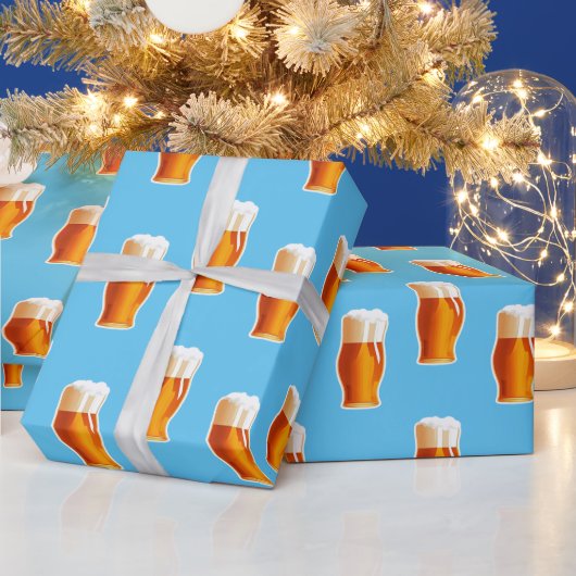 ビール ラッピングペーパー (クリスマス)