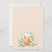 ビール・ラブがブライダルシャワーの招待状を醸造する 招待状 (裏面)