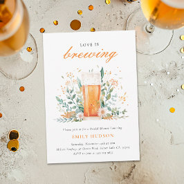 ビール・ラブがブライダルシャワーの招待状を醸造する 招待状