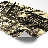 ビール&ワインセピアのポスター ポスター (角)