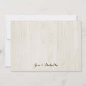 ビール&ワインリハーサルディナーの前の夜 案内状 (裏面)