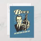 ビール:与え夜は頭が離れる ポストカード (正面/裏面)
