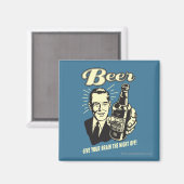 ビール:与え夜は頭が離れる マグネット (正面/裏面)