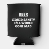 ビール – 世界で液体正気になった不機嫌 缶クーラー (正面)