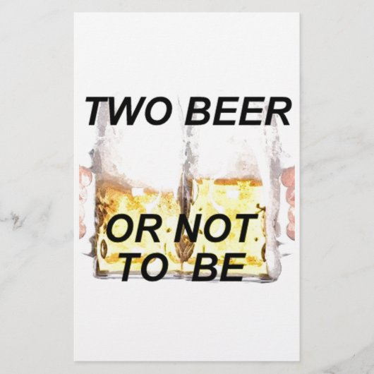 ビール 便箋 (正面)