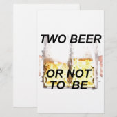 ビール 便箋 (正面/裏面)