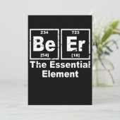 ビール 化学の必須要素 パブ BBQ パーティー 招待状 (スタンド正面)