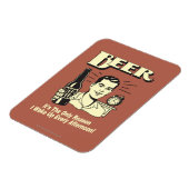 ビール:午後に起きる唯一の理由 マグネット (左側)