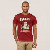 ビール:午後に起きる唯一の理由 Tシャツ (正面フル)