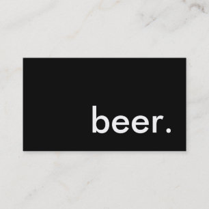 ビール。 名刺