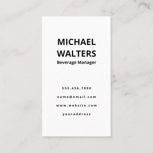 ビール |大麦小麦とホップ 名刺 (裏面)