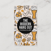 ビール |大麦小麦とホップ 名刺 (正面)