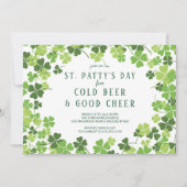 ビール&応援セントパティーズデイパーティの招待状 招待状 (正面)