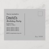 ビール，応援，成人誕生日 インビテーションポストカード (裏面)