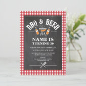 ビール&応援BBQバースデーパーティーANY AGE招待状 招待状 (スタンド正面)