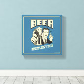 ビール:救済以来の白人の踊り キャンバスプリント (インサイチュ (ウッドフロア))