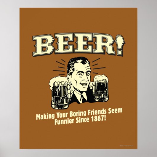 ビール:救済友達がファンニエに見える ポスター (正面)