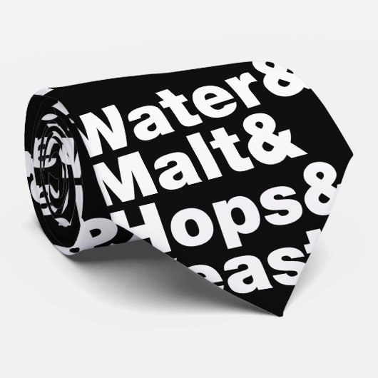 ビール=水&モルト&ホップ&イースト。 ネクタイ (ロール)