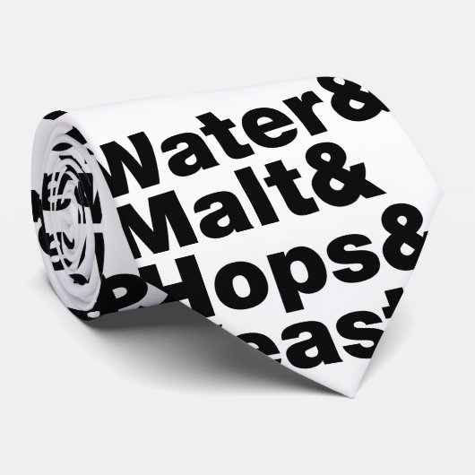 ビール=水&モルト&ホップ&イースト。 ネクタイ (ロール)