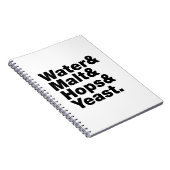 ビール=水&モルト&ホップ&イースト。 ノートブック (右側)