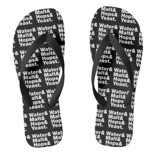 ビール=水&モルト&ホップ&イースト。 ビーチサンダル (フットベッド)