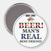ビール！男実在の友よ！ マグネット (正面/裏面)
