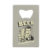 ビール：缶での休暇 クレジットカード栓抜き (正面)