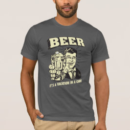 ビール：缶での休暇 Tシャツ