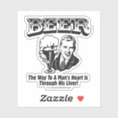 ビール:肝臓を通してハートを探す方法 シール (シート)