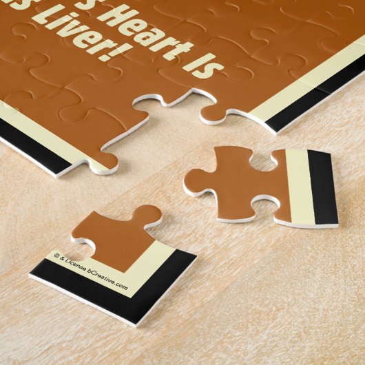 ビール：肝臓を通してハートを探す方法 ジグソーパズル (側面)