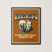 ビール：肝臓を通してハートを探す方法 ジグソーパズル (縦)