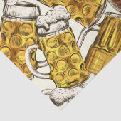 ビール、荷車を引く小麦ビール、ピルスナーのパターン 薄葉紙 (詳細)