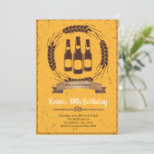 ビール 誕生日パーティー招待状 招待状 (スタンド正面)