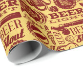 ビール 誕生日パーティー ラッピングペーパー (ロールコーナー)