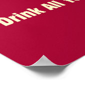 ビール：飲み放題 ポスター (角)